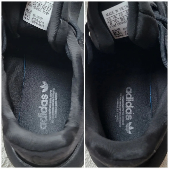 Adidas Ozelia Black  Chunky Athletic Casual Sneaker - Picture 6 of 12